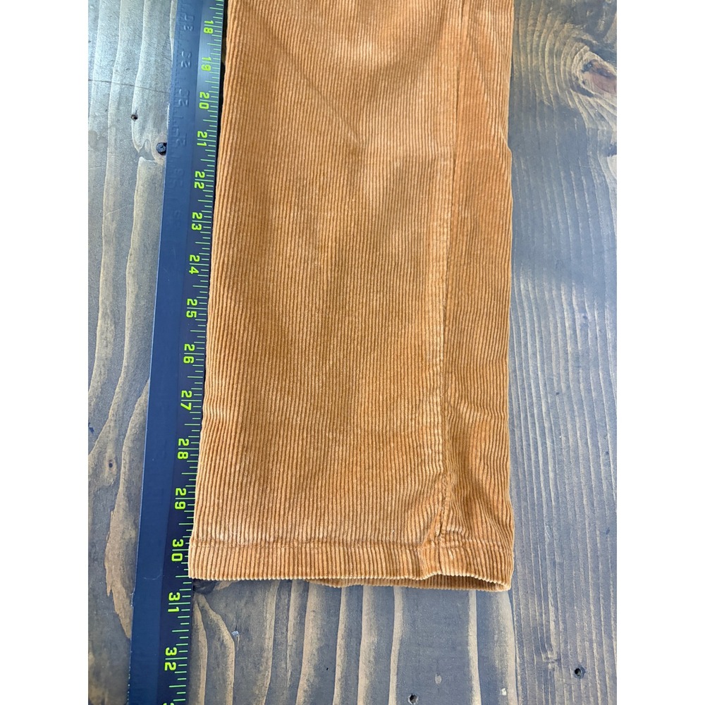 Marine Layer Saturday Pant Mens S Brown Corduroy Elastic Waist Tapered Casual - Picture 10 of 14